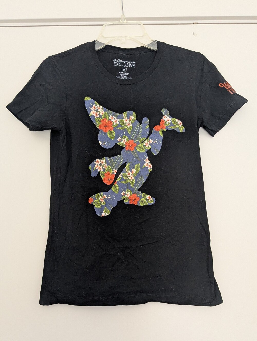 EUC RARE Floral Sorcerer Mickey Mouse Disney Imagineering Exclusive T-Shirt, WM